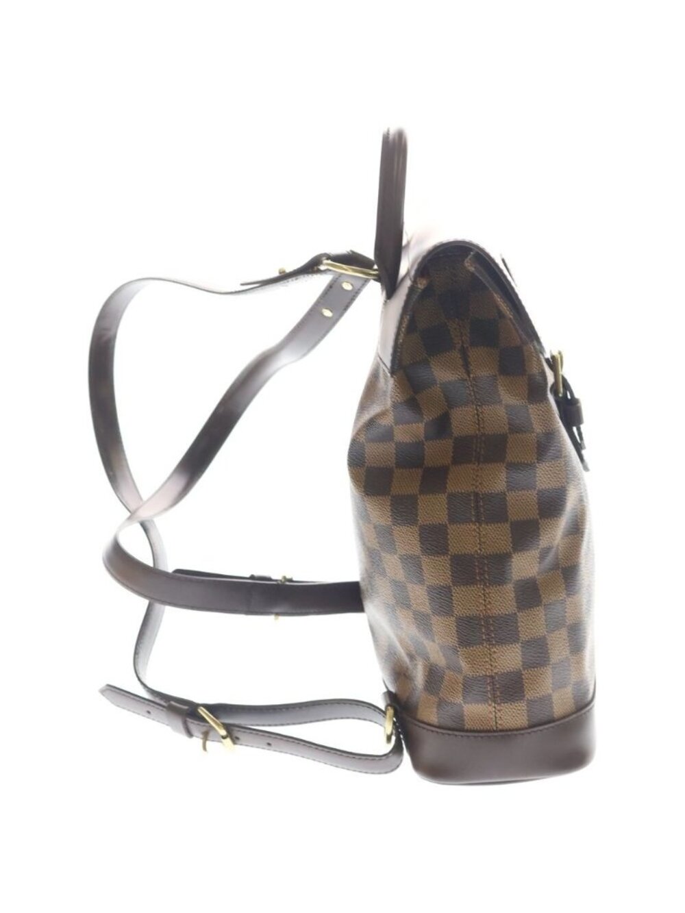 Louis Vuitton Soho Damier Canvas Gold Backpack Brown - Picture 3 of 8